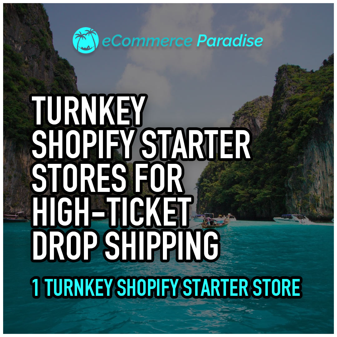 Starting a High-Ticket Drop Shipping Store with a Turnkey Shopify Starter Package