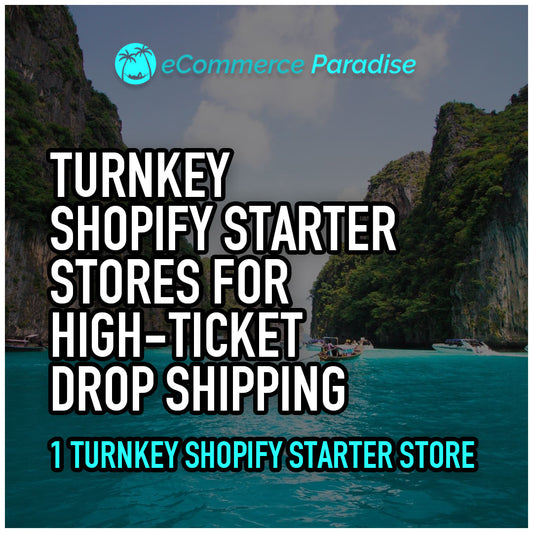 Starting a High-Ticket Drop Shipping Store with a Turnkey Shopify Starter Package