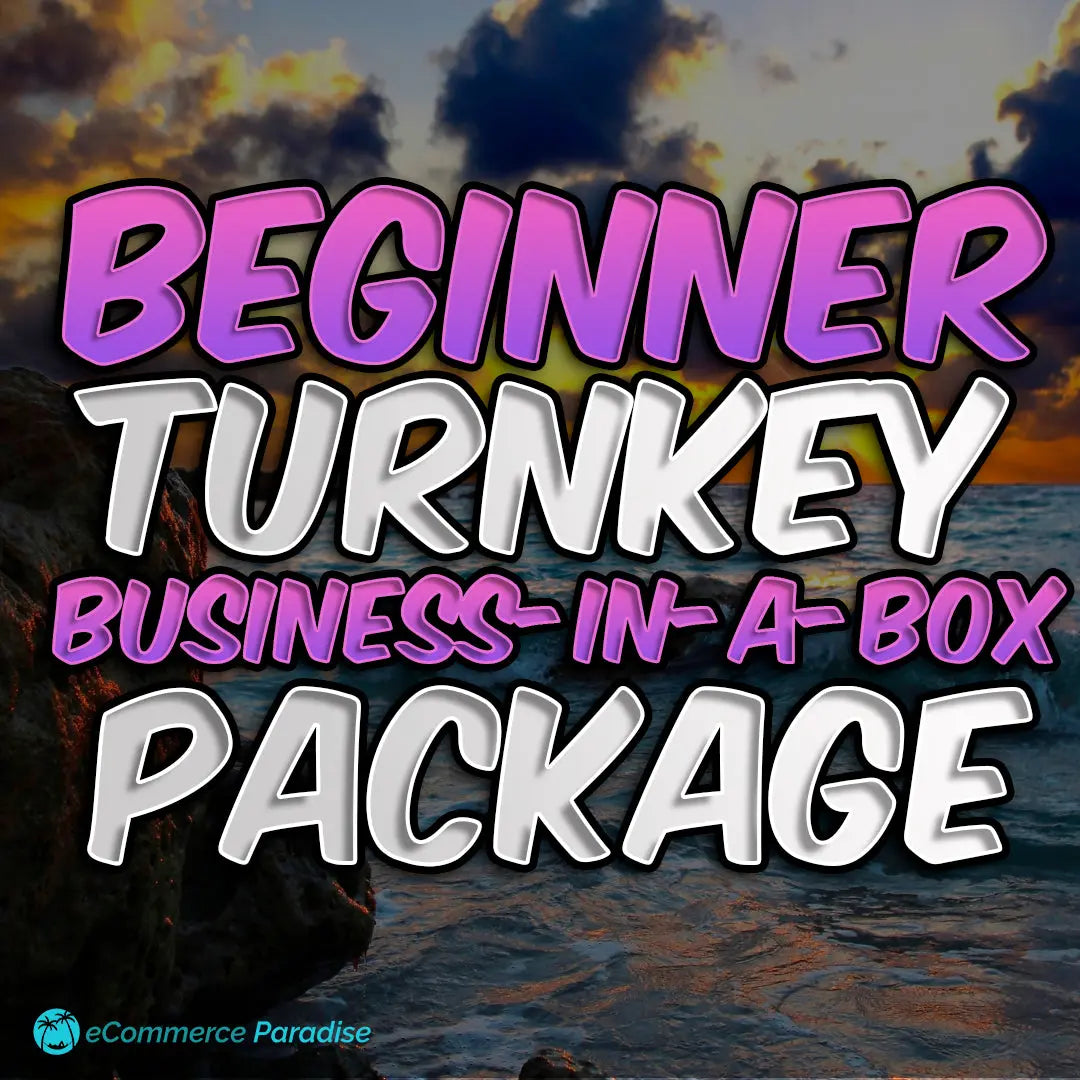 Turn-Key Business-In-A-Box Done-For-You Complete High-Ticket Drop Shipping Store Build and Launch Service Package eCommerce Paradise