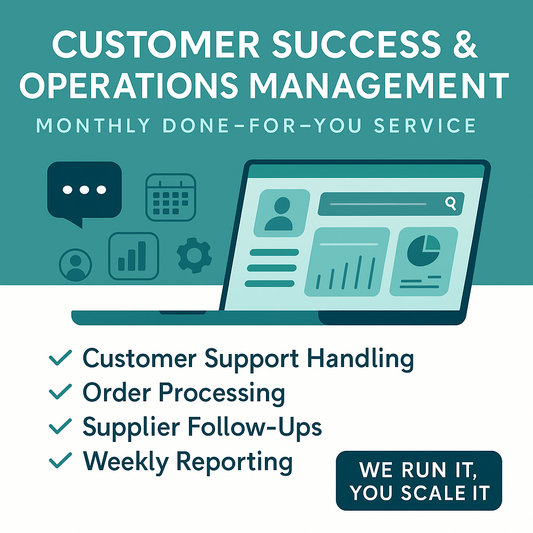 Customer Success & Operations Management – Monthly Service eCommerce Paradise