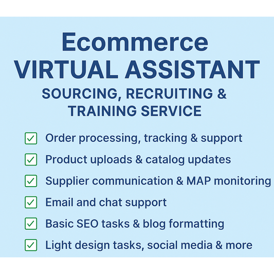 Ecommerce Virtual Assistant Sourcing, Recruiting & Training Service eCommerce Paradise
