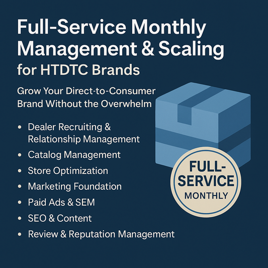 Full-Service Monthly Management and Scaling Package for High-Ticket Direct-To-Consumer Brands eCommerce Paradise