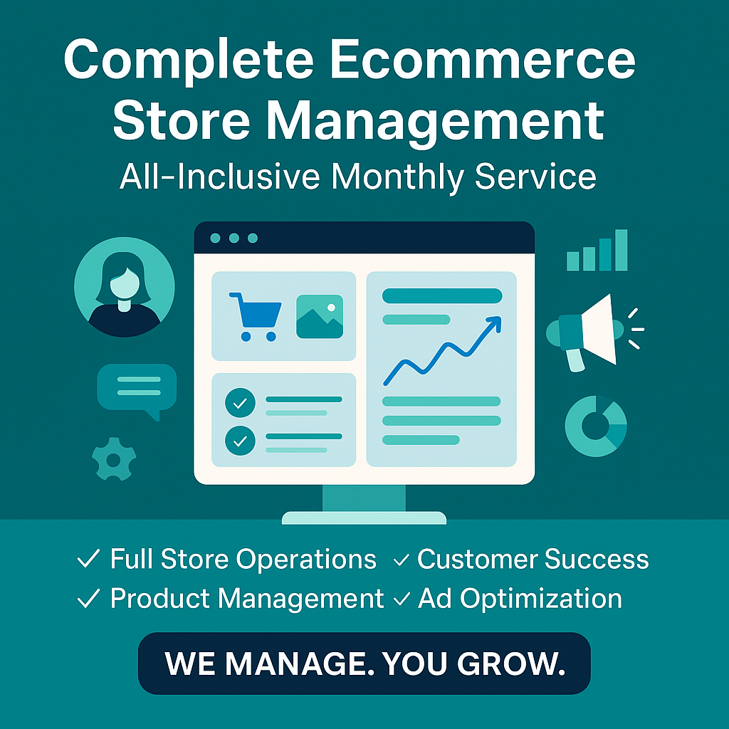 Full-Service Monthly Management and Scaling Package for High-Ticket Dropshipping Stores eCommerce Paradise