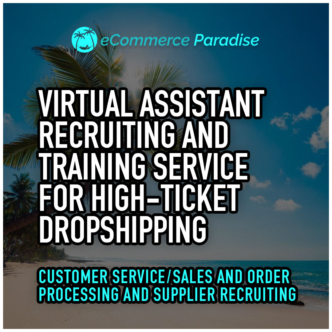 Virtual Assistant Recruiting and Training Service for High-Ticket Dropshipping