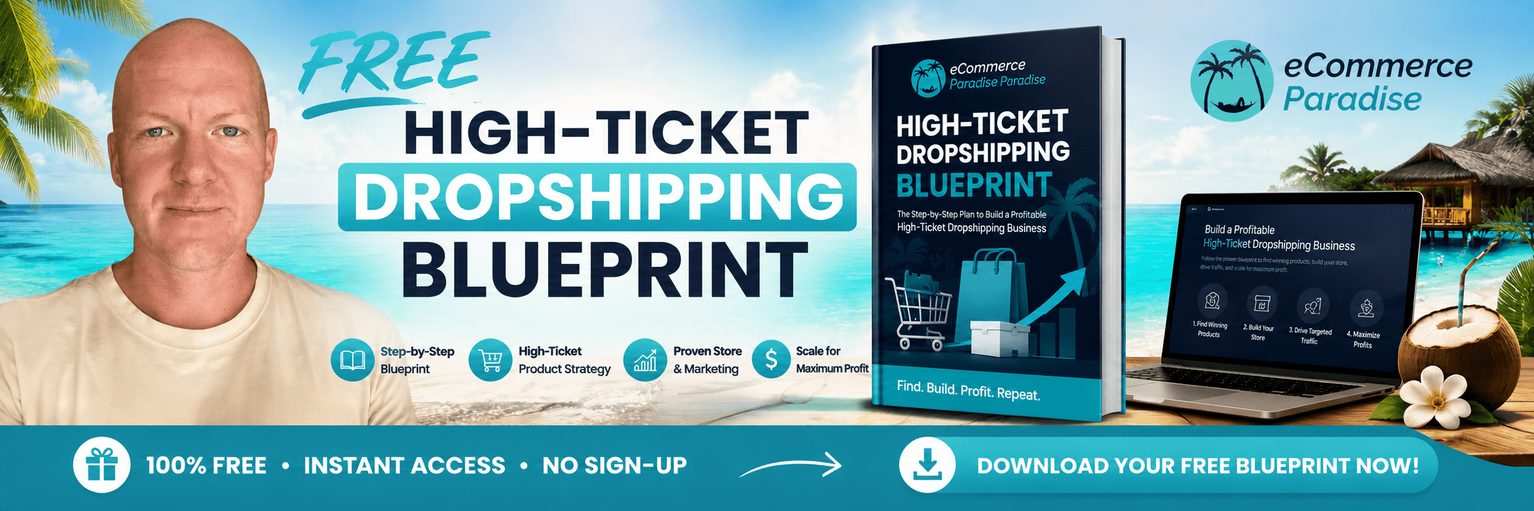 Free High-Ticket Dropshipping Blueprint by Ecommerce Paradise