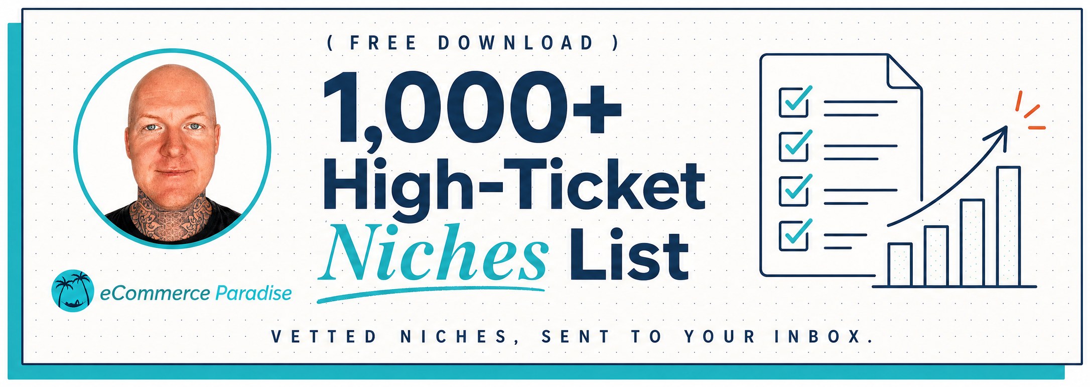 Free 1000+ High-Ticket Niches List by Ecommerce Paradise