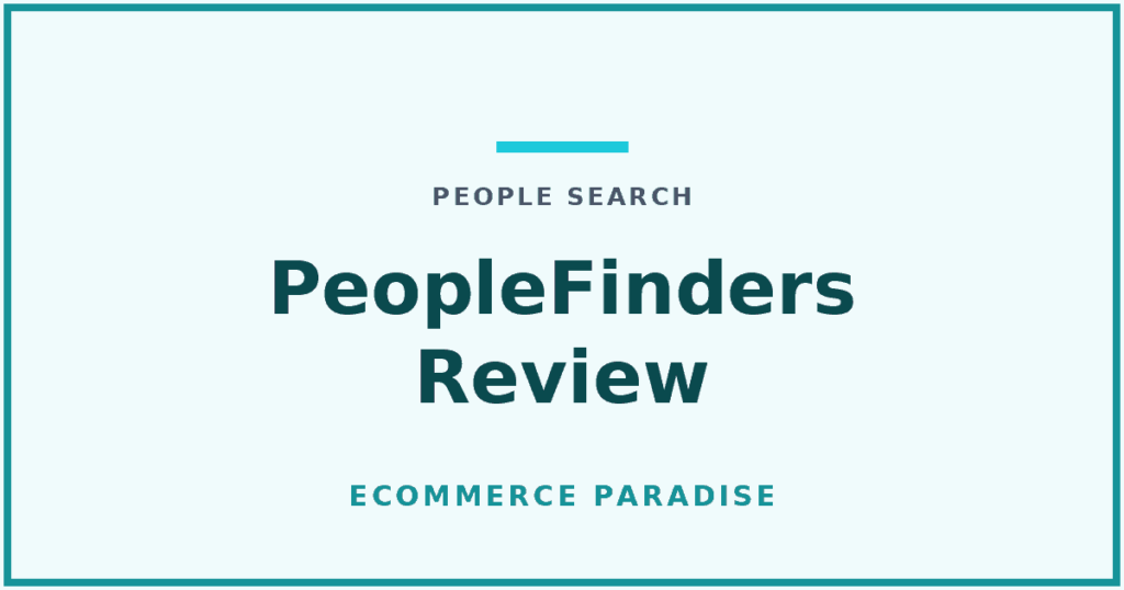 PeopleFinders review: article card for a review of the PeopleFinders people search and background verification service.