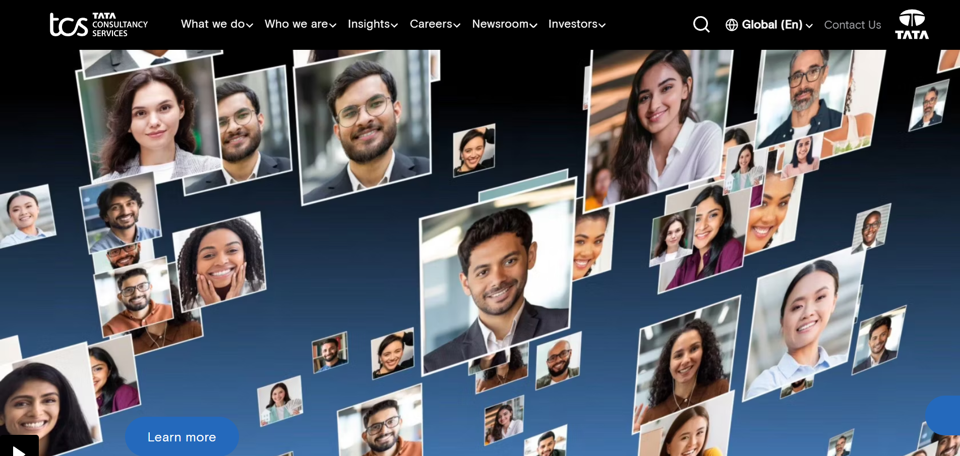 Tata Consultancy Services enterprise technology page
