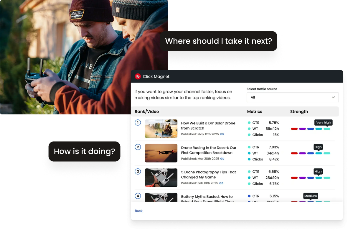 TubeBuddy CTR optimization interface