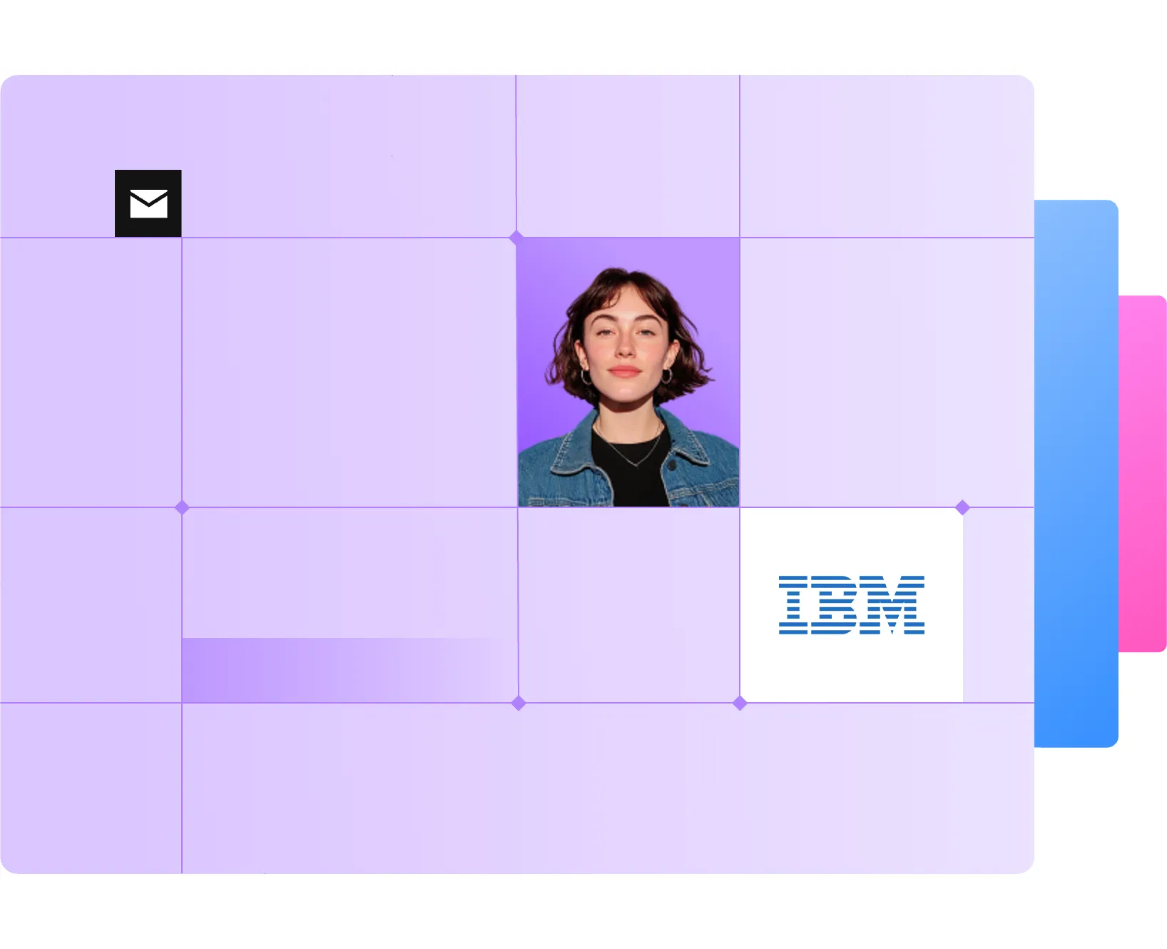 Official Lusha product visual illustrating contact-data enrichment workflows