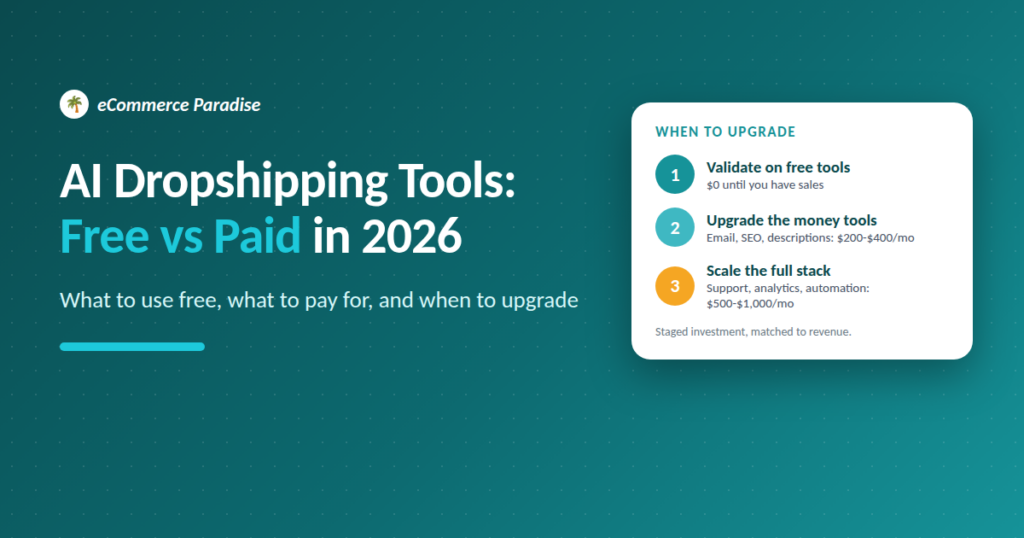 AI dropshipping tools in 2026: which free and paid tools are worth using