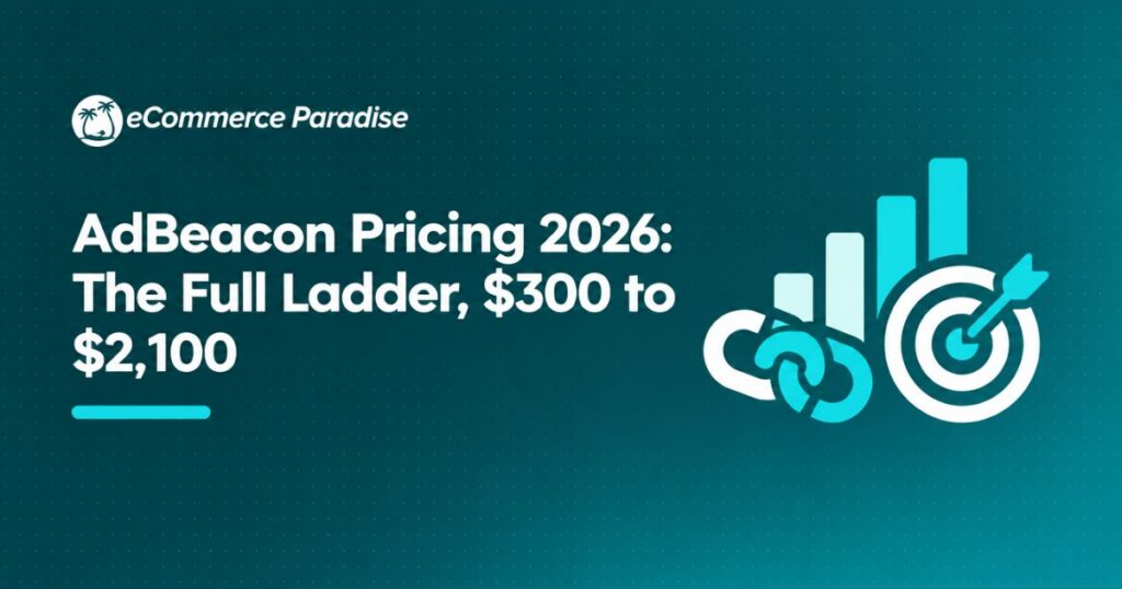 AdBeacon Pricing 2026: The Full Ladder, $300 to $2,100
