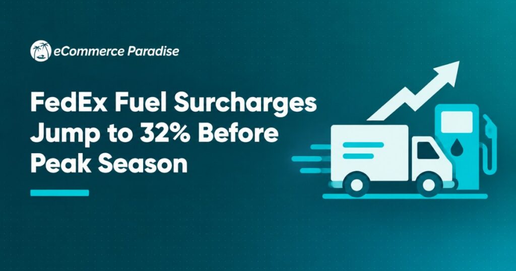 FedEx Fuel Surcharges Jump to 32% Before Peak Season