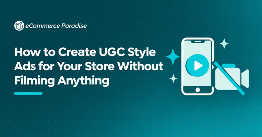 How to Create UGC Style Ads for Your Store Without Filming Anything