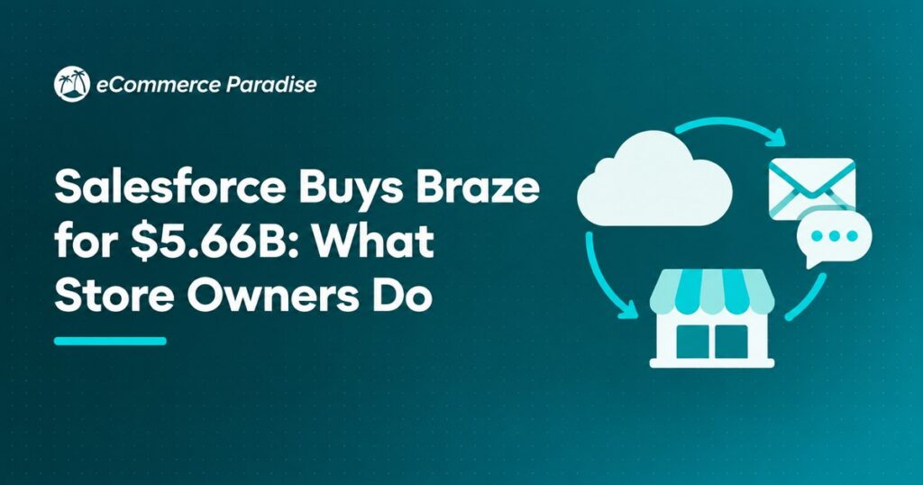 Salesforce Buys Braze for $5.66B: What Store Owners Do