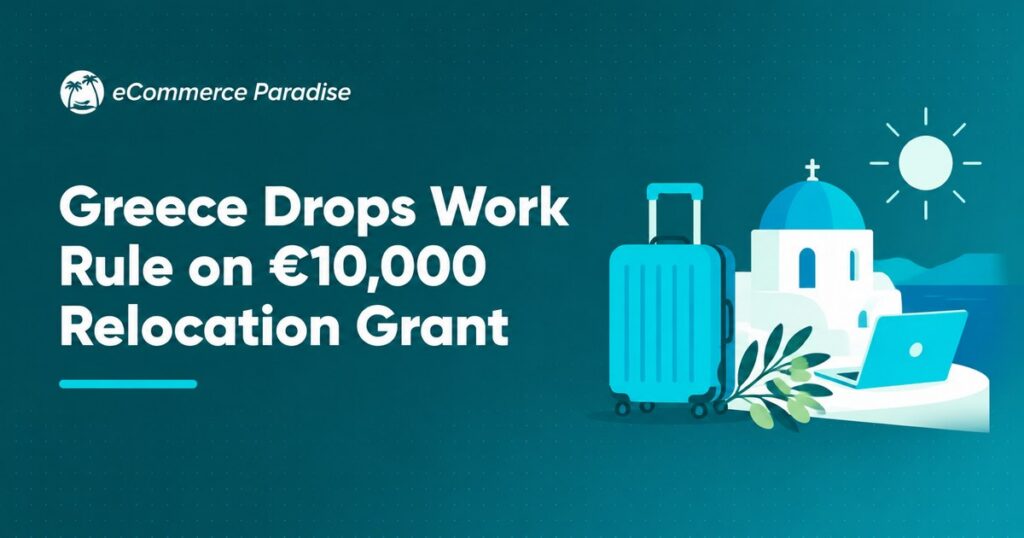Greece Drops Work Rule on €10,000 Relocation Grant