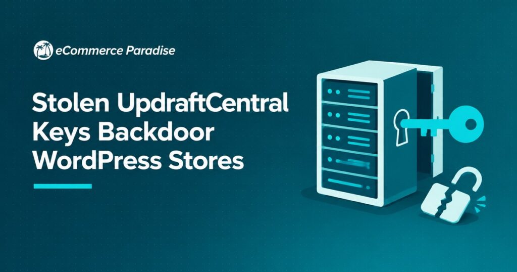Stolen UpdraftCentral Keys Backdoor WordPress Stores