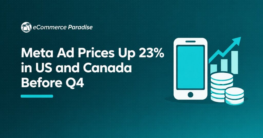 Meta Ad Prices Up 23% in US and Canada Before Q4