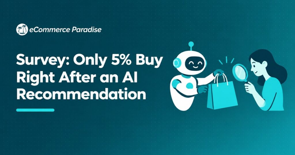 Survey: Only 5% Buy Right After an AI Recommendation
