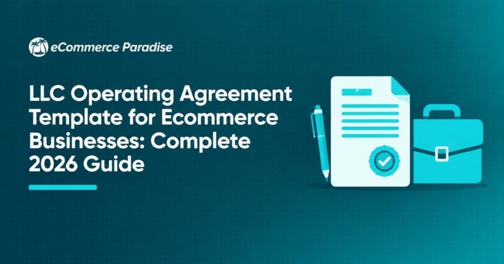 LLC Operating Agreement Template for Ecommerce Businesses: Complete 2026 Guide