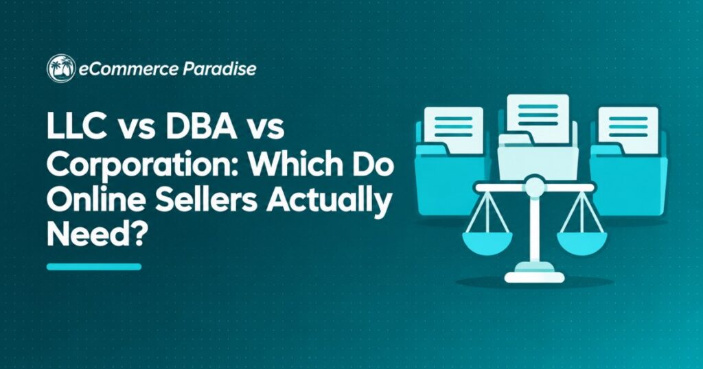 LLC vs DBA vs Corporation: Which Do Online Sellers Actually Need?