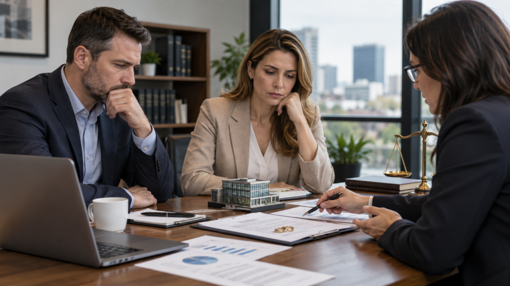 Business paperwork on a desk