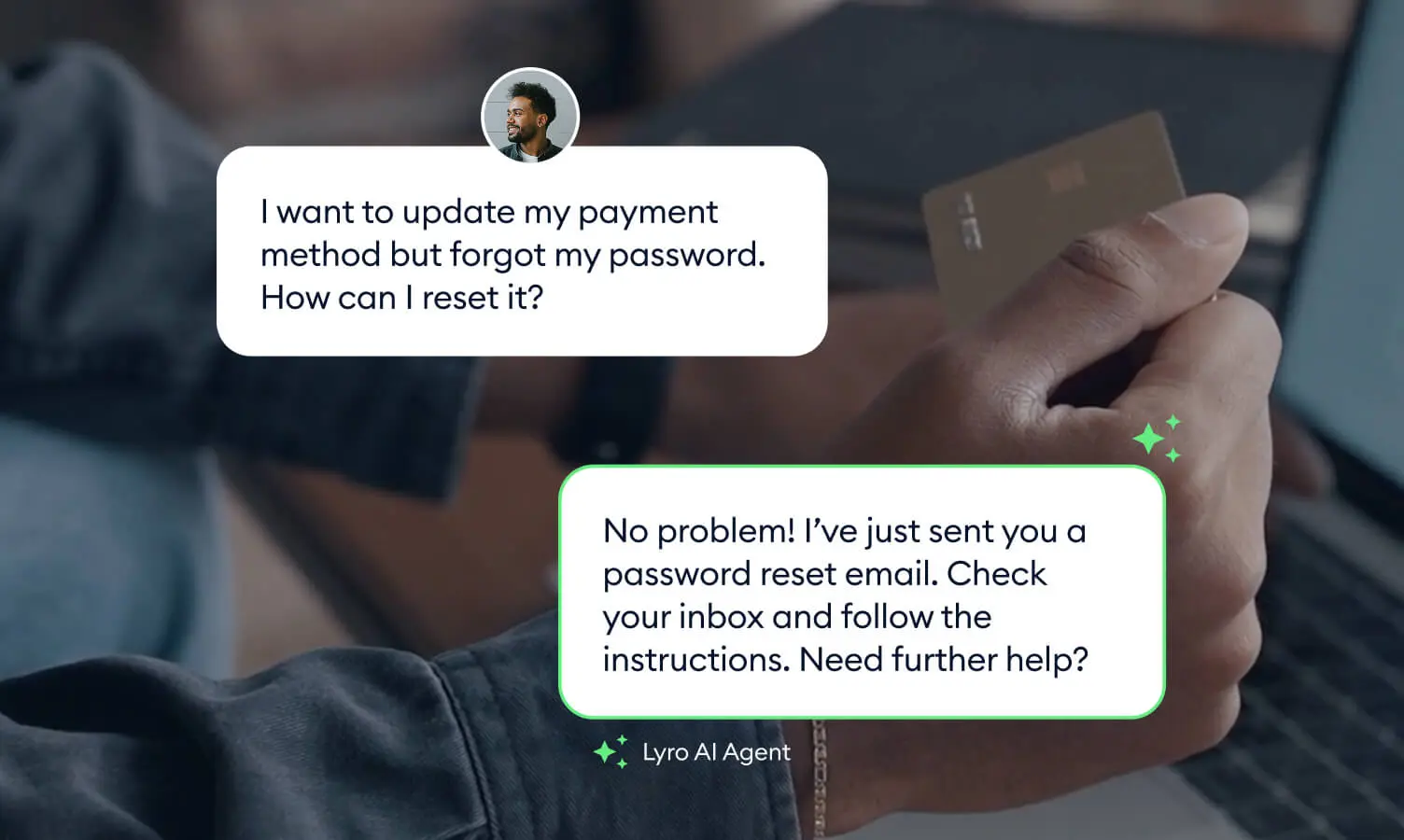 Tidio Lyro AI agent interface for customer conversations