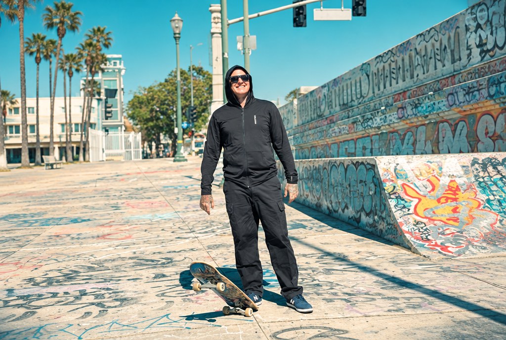 Trevor Fenner skateboarding