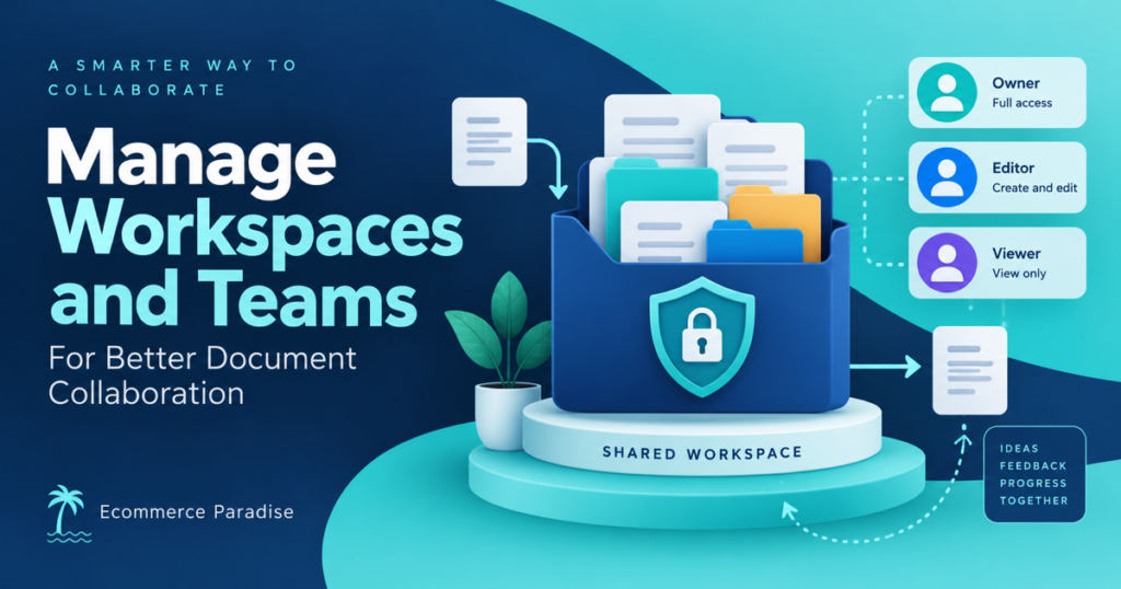 Secure shared document workspace with role-based collaboration